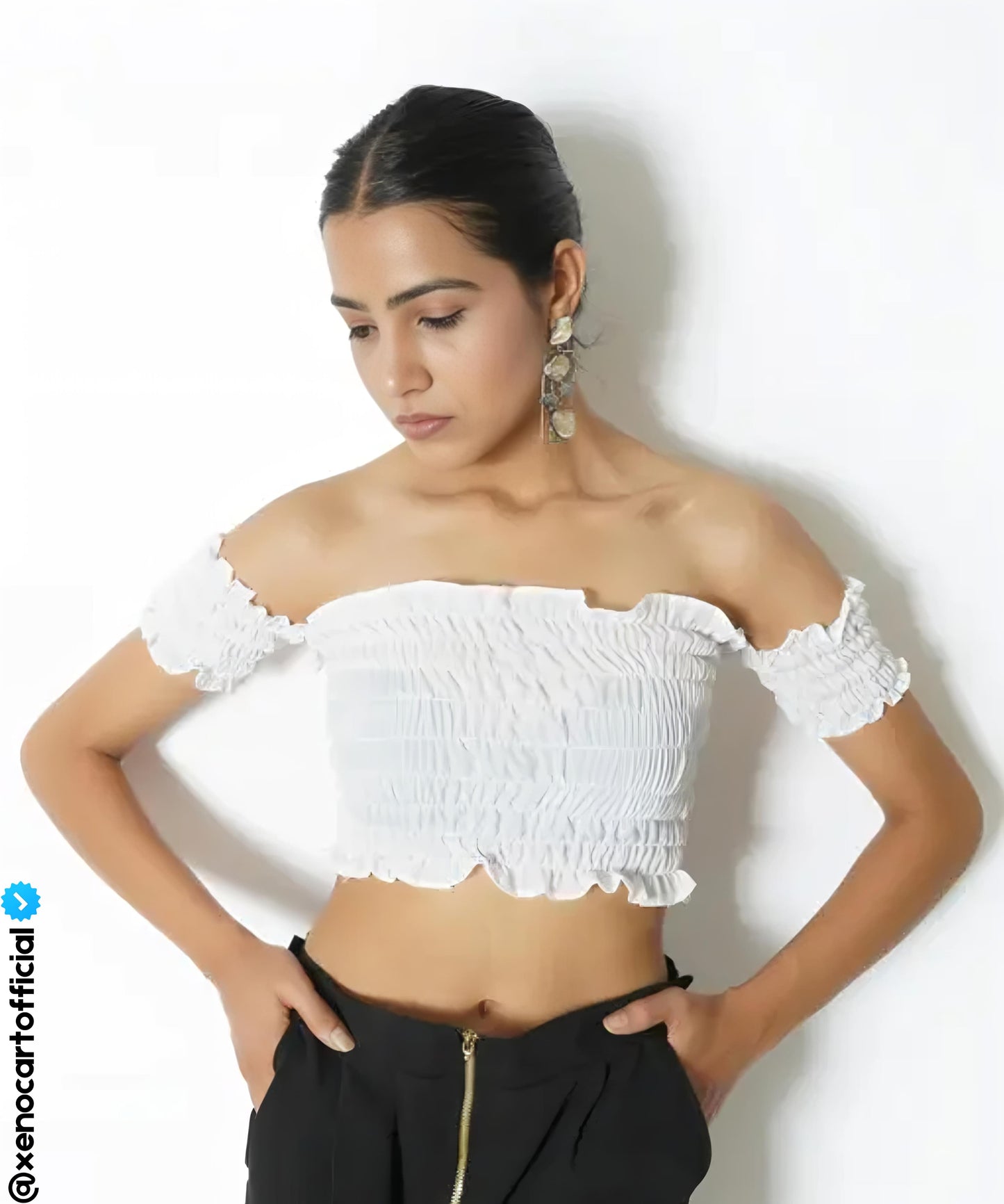 Elegant Off-Shoulder Crop Top