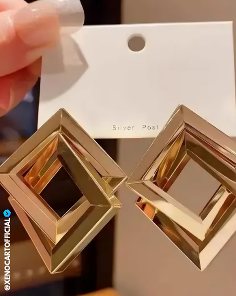 Bold & Chic Geometric Statement Earrings