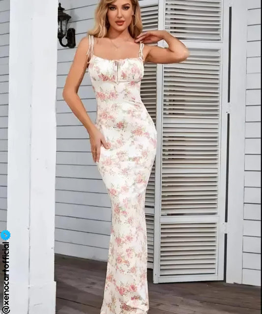 Blossom Bodycon Maxi Dress