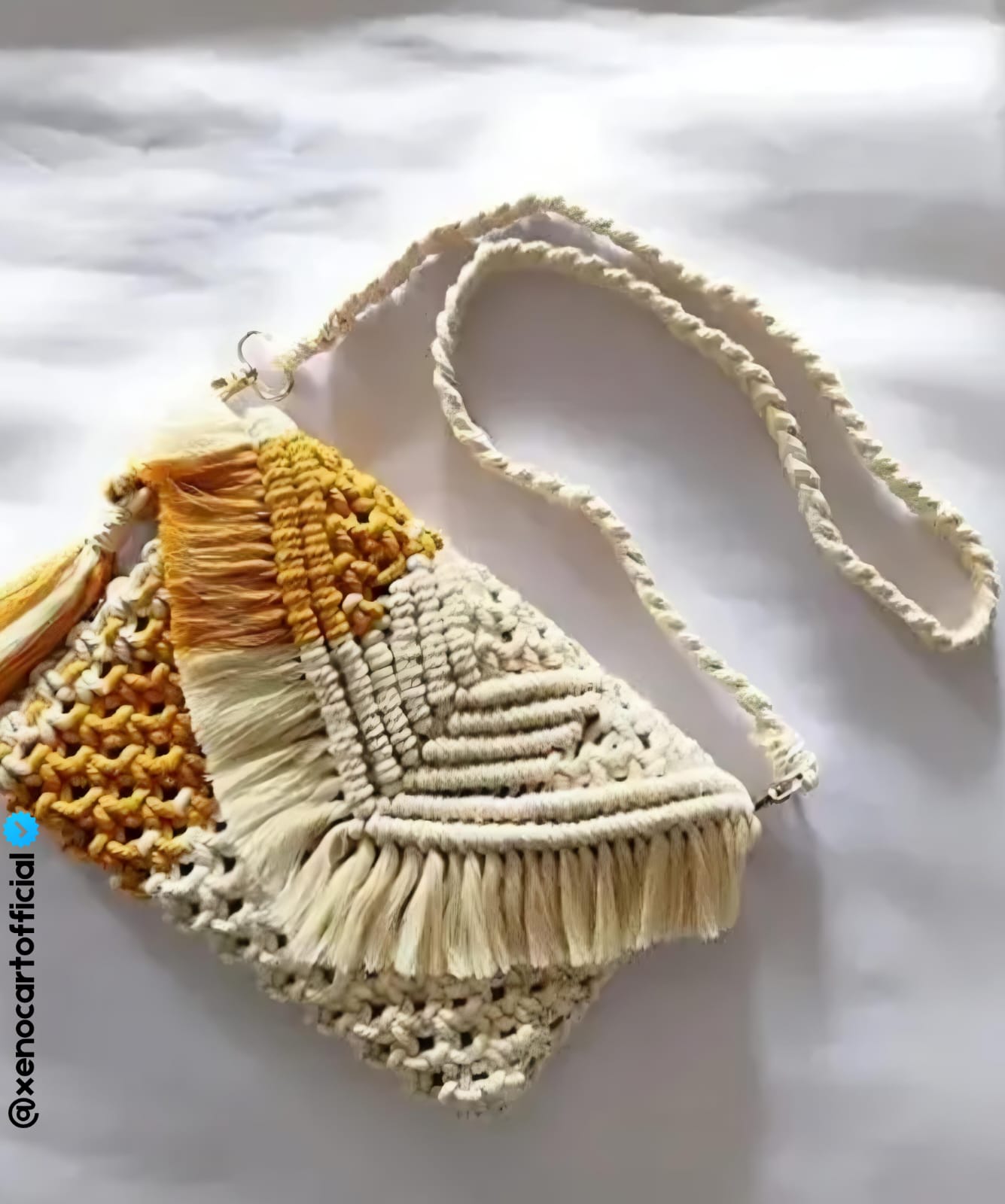 Handmade Boho Macrame Crossbody Bag