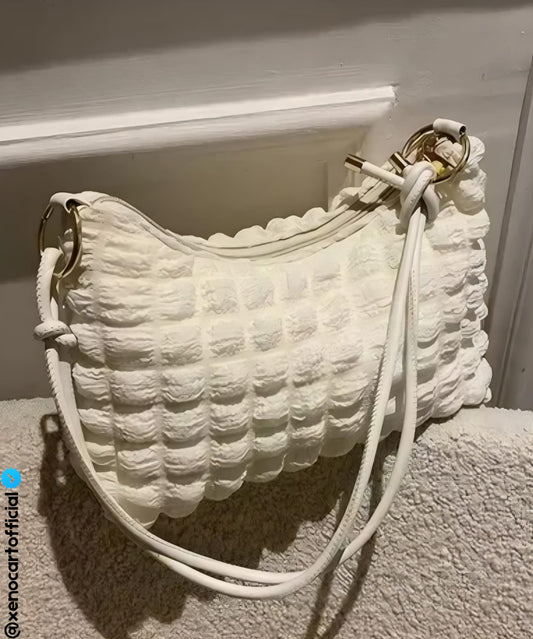 Textured Shoulder Bag