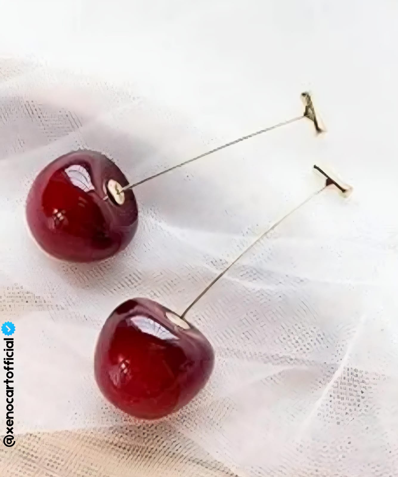 Chic Cherry Drop Earrings