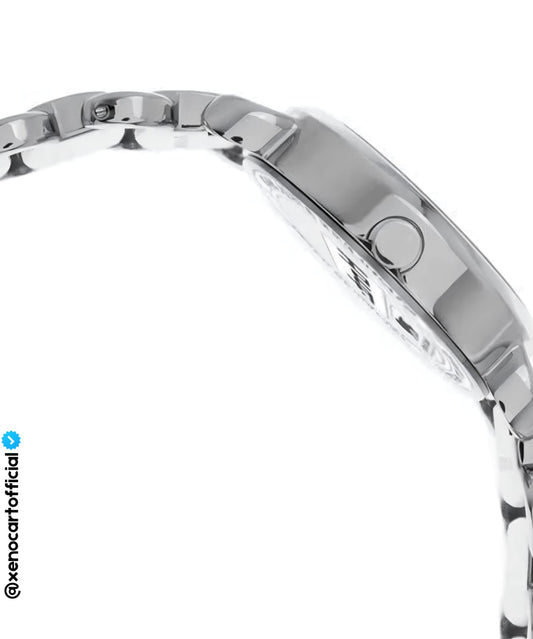 Sleek Black & Silver Analog Watch