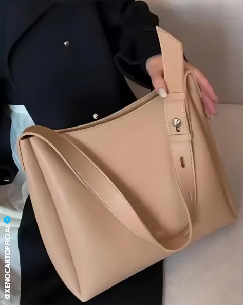 Elegant Nude Beige Shoulder Bag